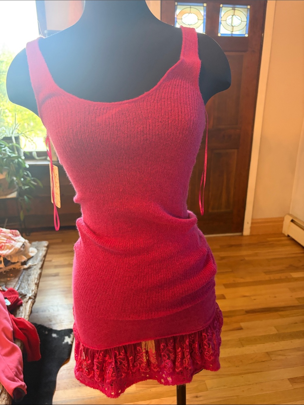 Free People Women’s Pink Knit Tank Top